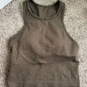 Lululemon Ebb to Street Cropped Razorback Tank Top